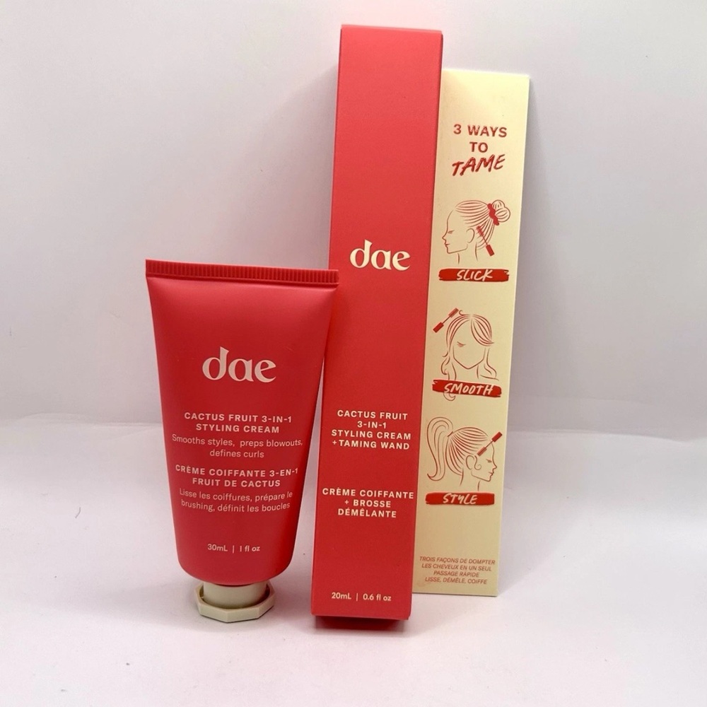 dae Cactus Fruit 3-in-1 Styling Cream + Taming Wand Set BNIB Travel Hair Duo